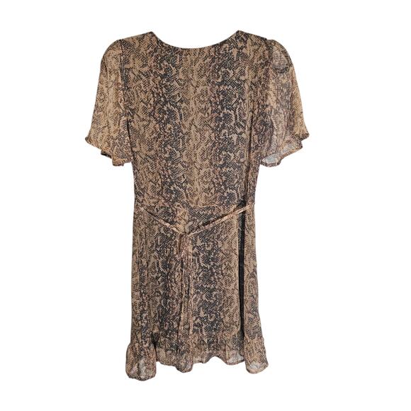 Abercrombie & Fitch Brown Reptile Flowy Mini Dress - Picture 4 of 9